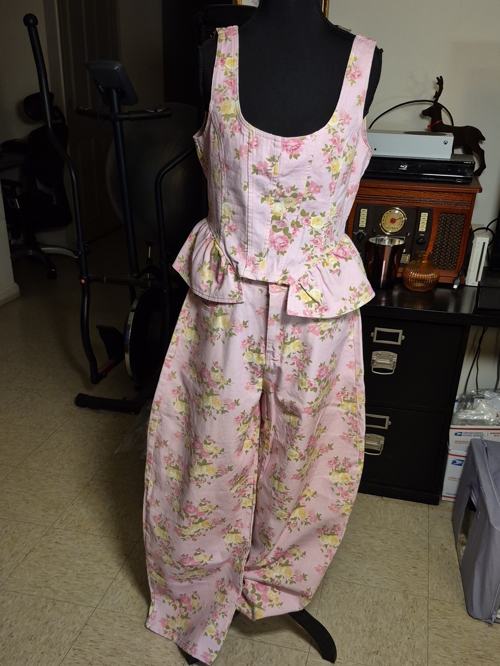 2pc Floral Denim Set - New*